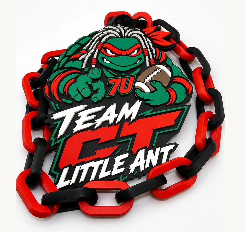 Team GT Little Ant football hype chain with red and black links